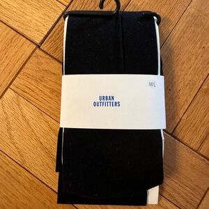 NWT Urban Outfitters Black tights size M/L Classic Opaque